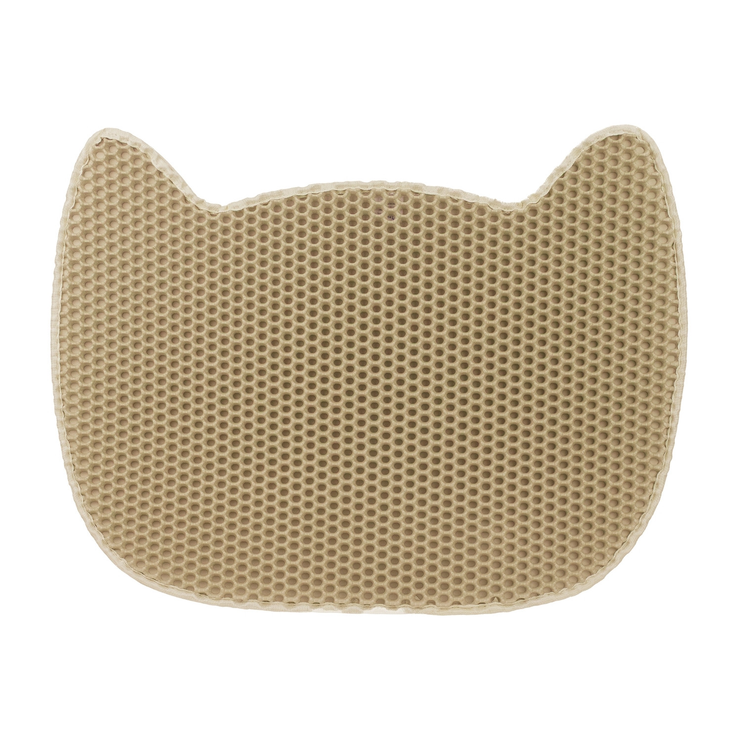Alfombra para Arenero de Gatos Doble Capa Antideslizante Impermeable Forma de Gato 65x40cm Glückpet Alfombras para Areneros de G